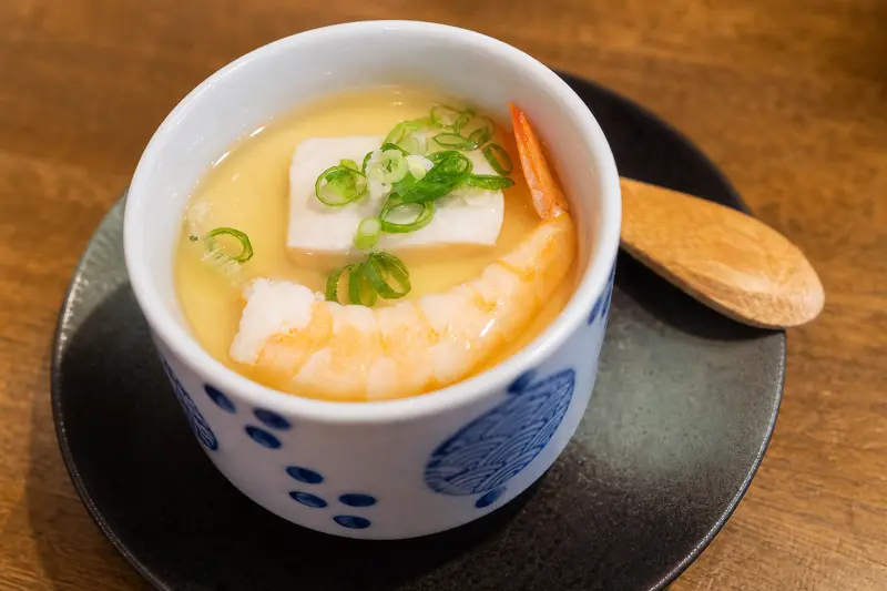 丼布狸居食屋(店休不定休,請先查詢google和粉絲團)的海鮮茶碗蒸
