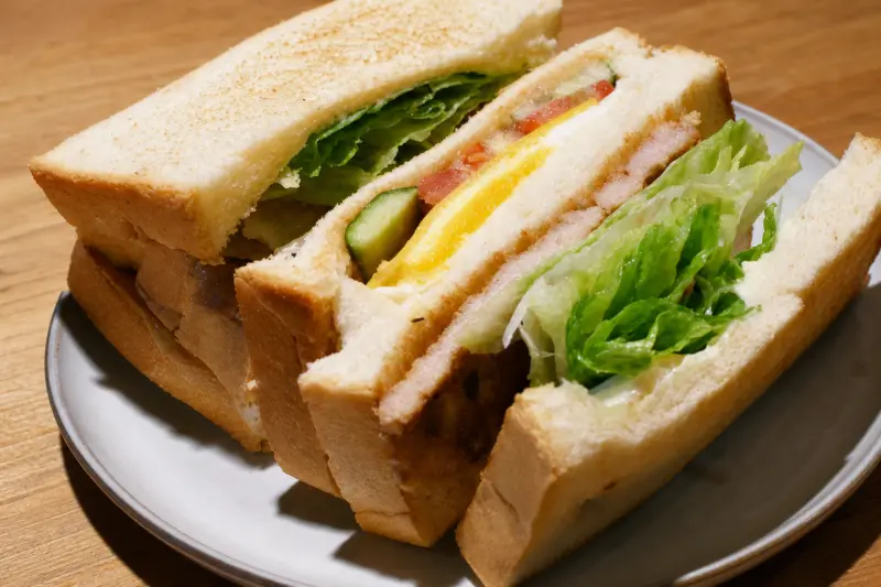 打飽嗝炭烤三明治 美食照片 2