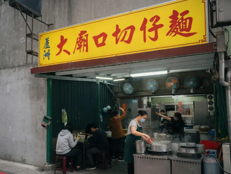 蘆洲大廟口切仔麵-創立於1931年，正宗傳統口味老店