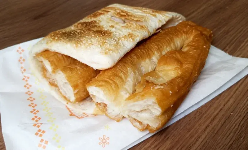 弘記豆漿店的燒餅油條