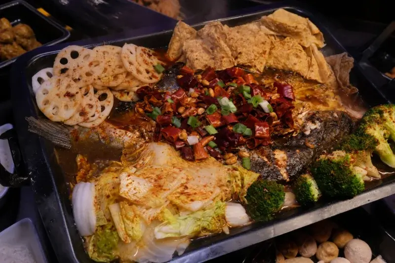 87(霸氣)重慶烤魚火鍋餐廳探店照片