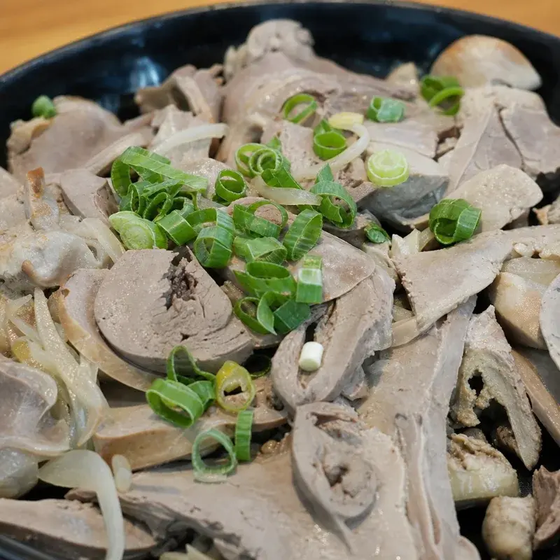 鵝庄的煙燻三寶(心、肝、腱)