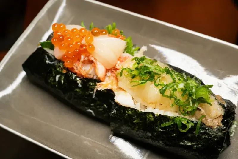 浪金生魚片的美味蟹飽