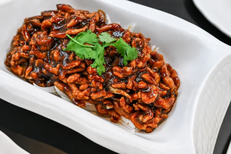 厝秘 功夫菜 手路湯 甘肅店的京醬扒肉絲