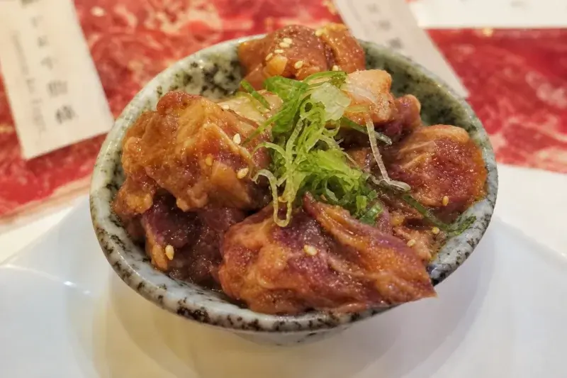 昭日堂燒肉的牛肋條(果漬)