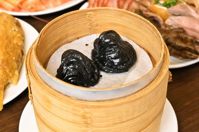 美美心港式飲茶的黑鑽松露蝦餃