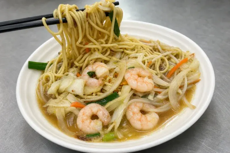 阿宏蚵仔煎的蝦仁炒麵