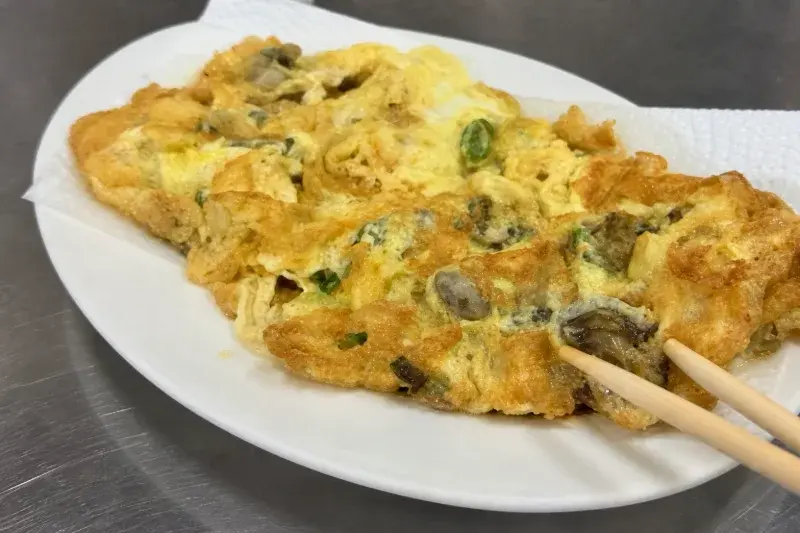 老二腿庫飯的蚵仔蛋