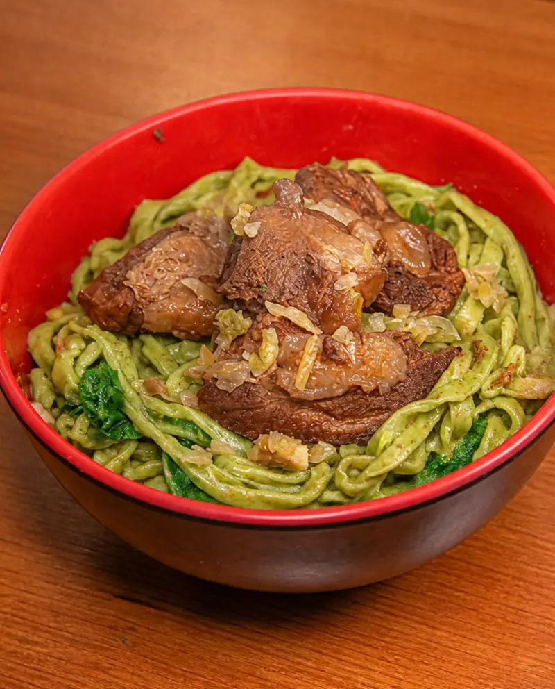 佳昌 蔬菜排骨麵 美食照片 2