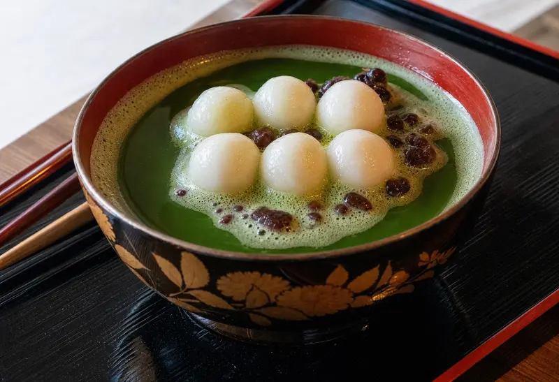 抹茶紅豆善哉