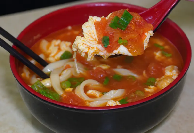 甘記蕃茄刀削麺 음식 사진 1