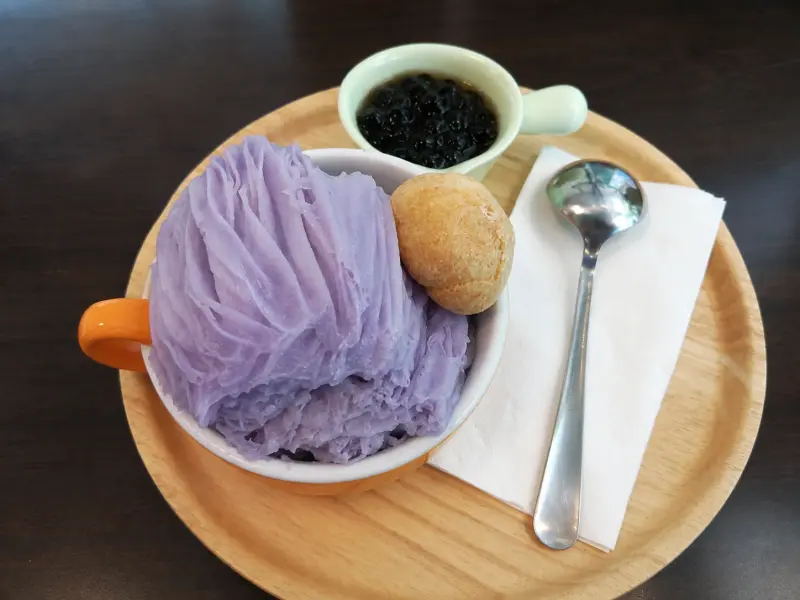 泡芙芋頭雪花冰