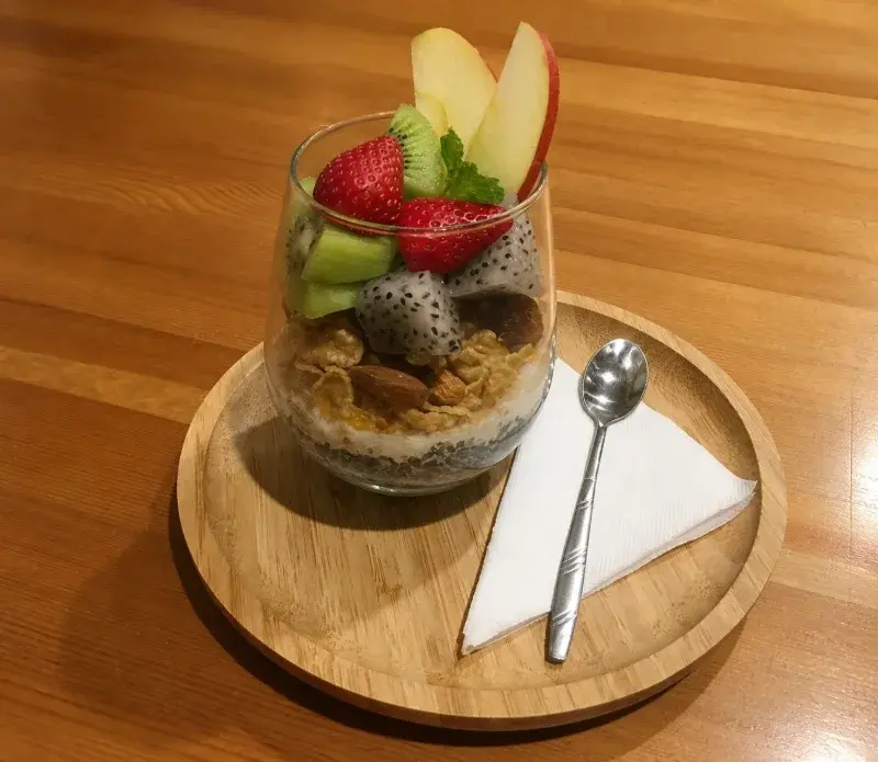 奇亞籽燕麥纖果飲對應餐點原圖