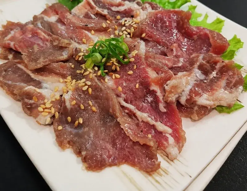 谷炭燒肉的嚴選薄切牛舌