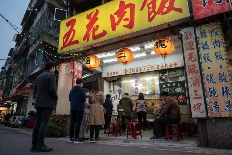 滷三塊五花肉飯