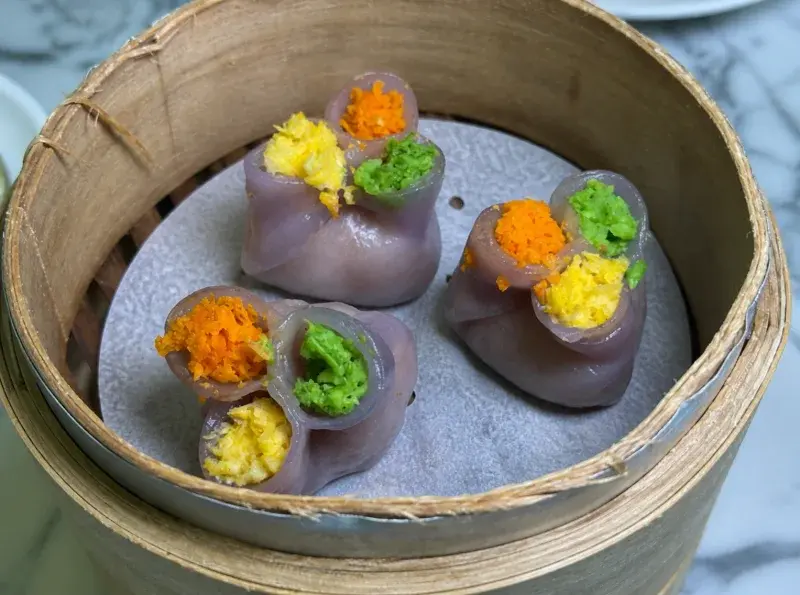 松露三色蝦餃